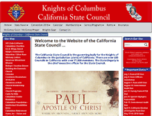 Tablet Screenshot of californiaknights.org